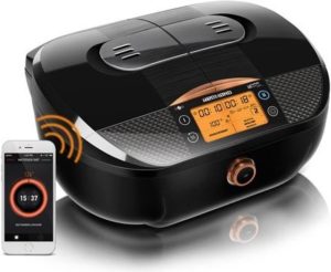  De multicooker kan worden bediend met een smartphone via Bluetooth